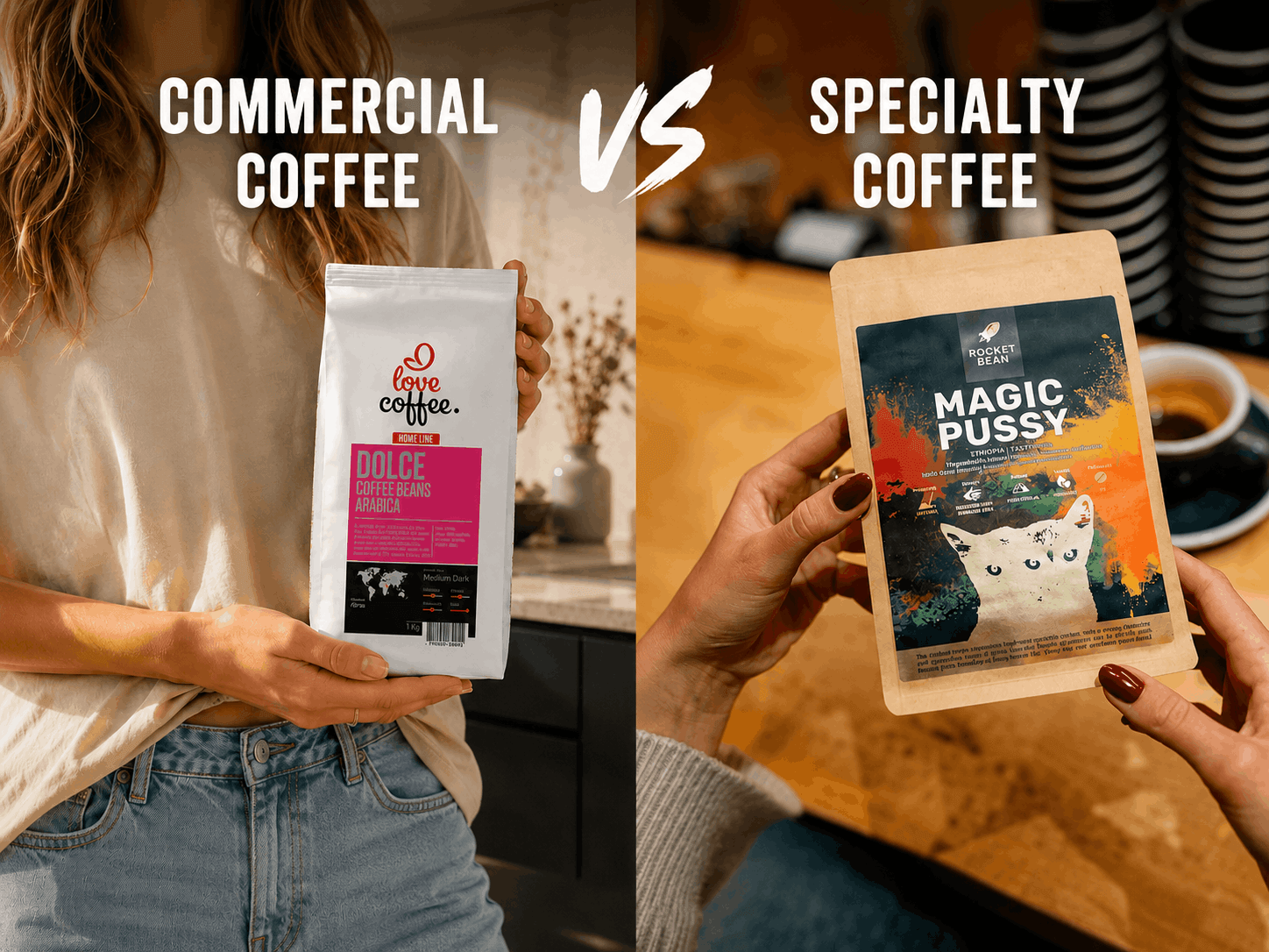 Commercial coffee vs specialty coffee guide 2026