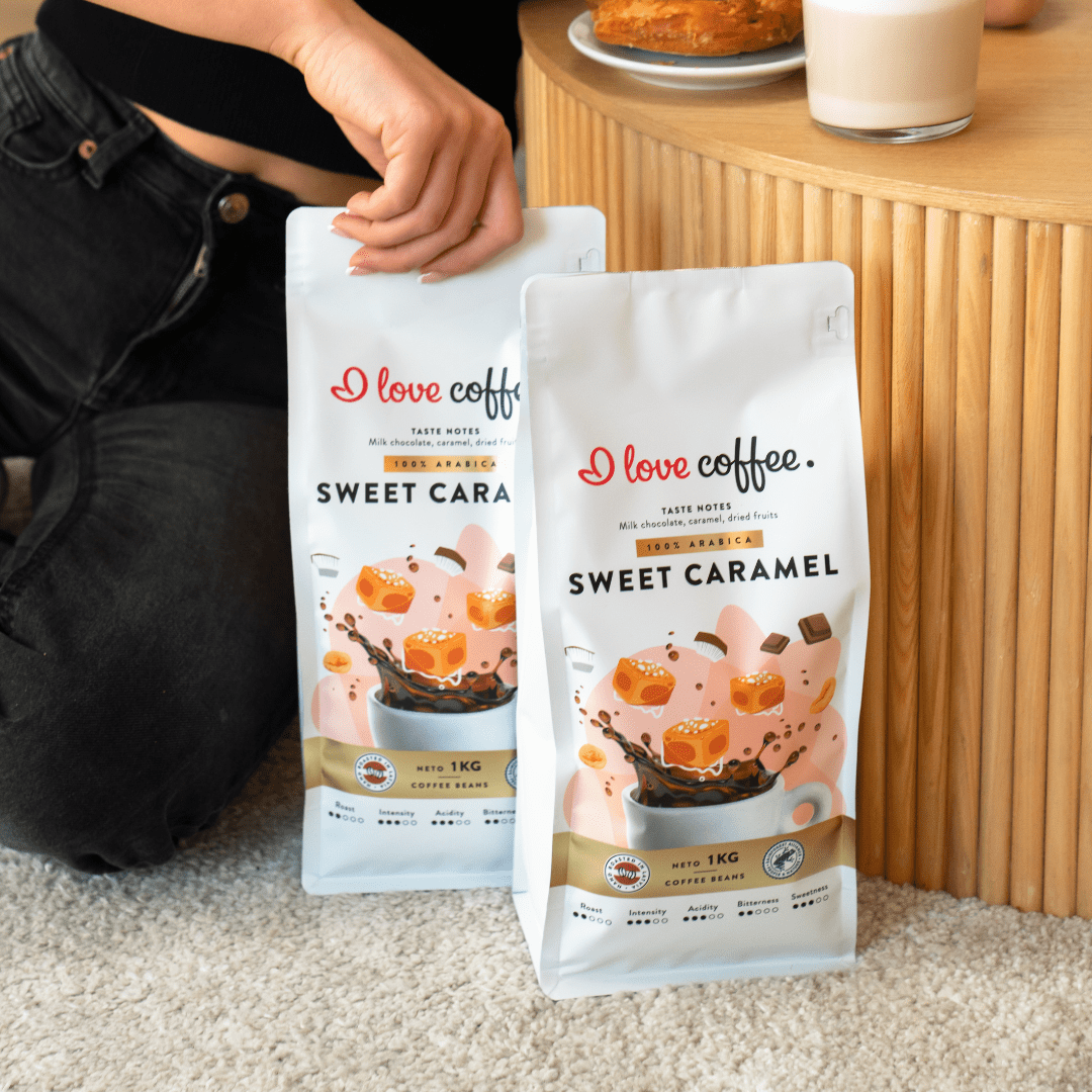 Es Mīlu Kafiju Sweet Caramel kafijas pupiņas