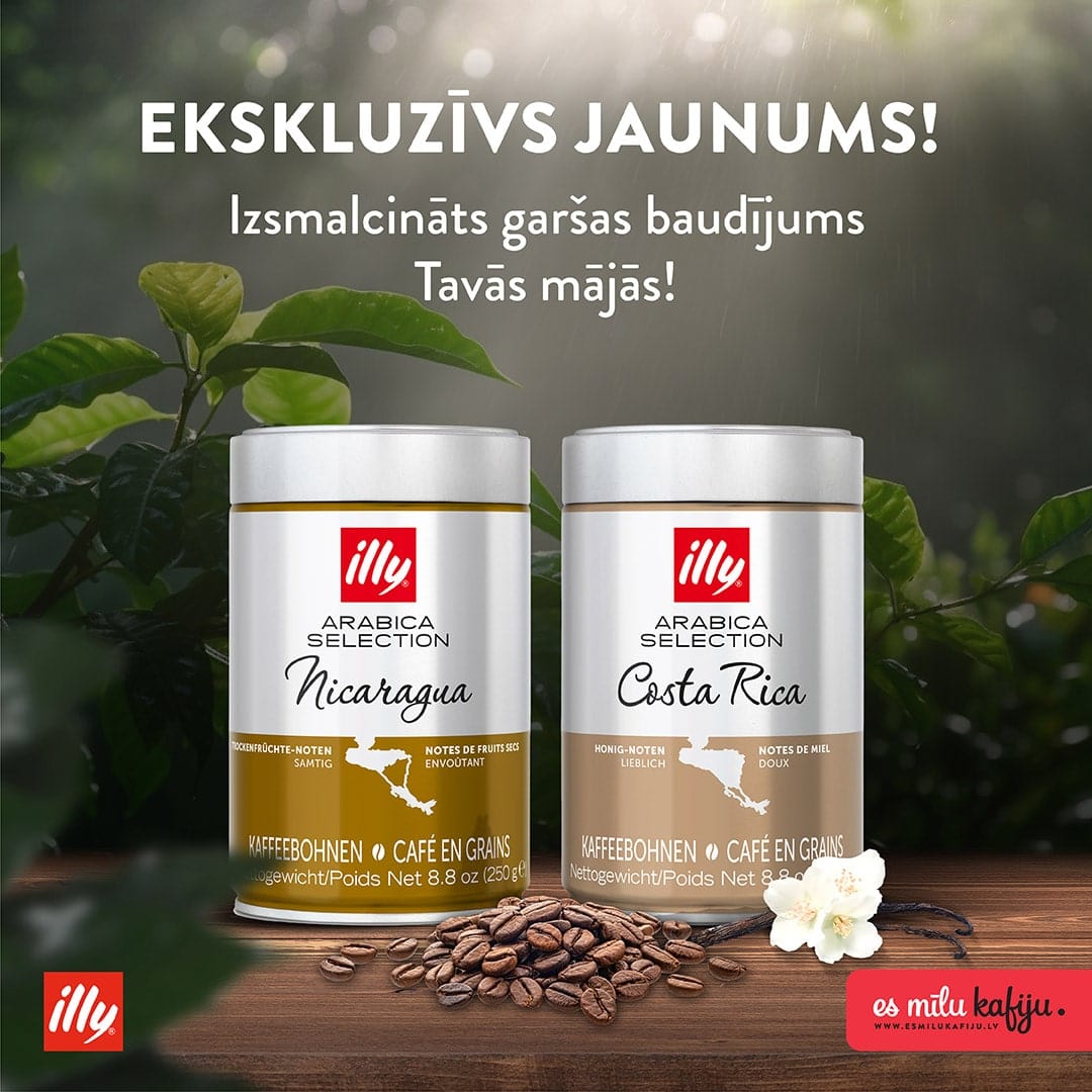 illy nicaragua kafijas pupiņas, illy costa rica kafijas pupiņas - esmilukafiju.lv