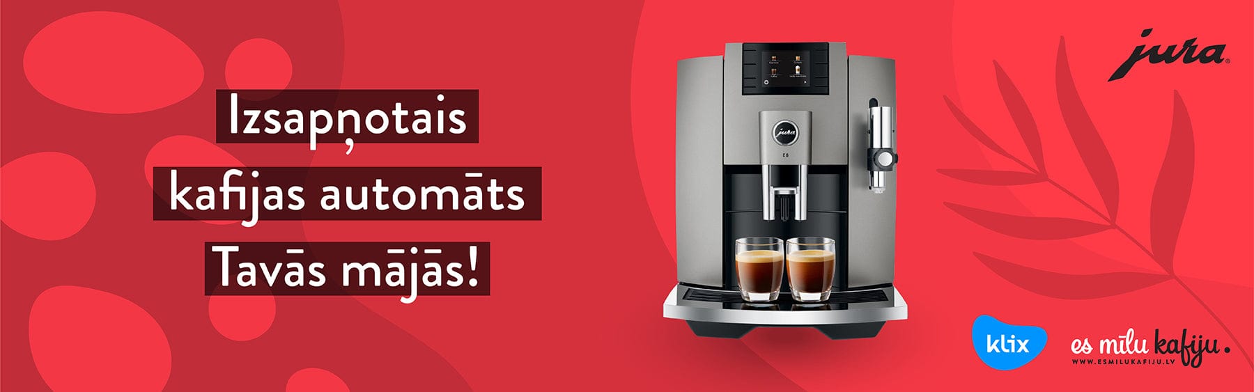 Jura kafijas automāts 0% līzings un nomaksa