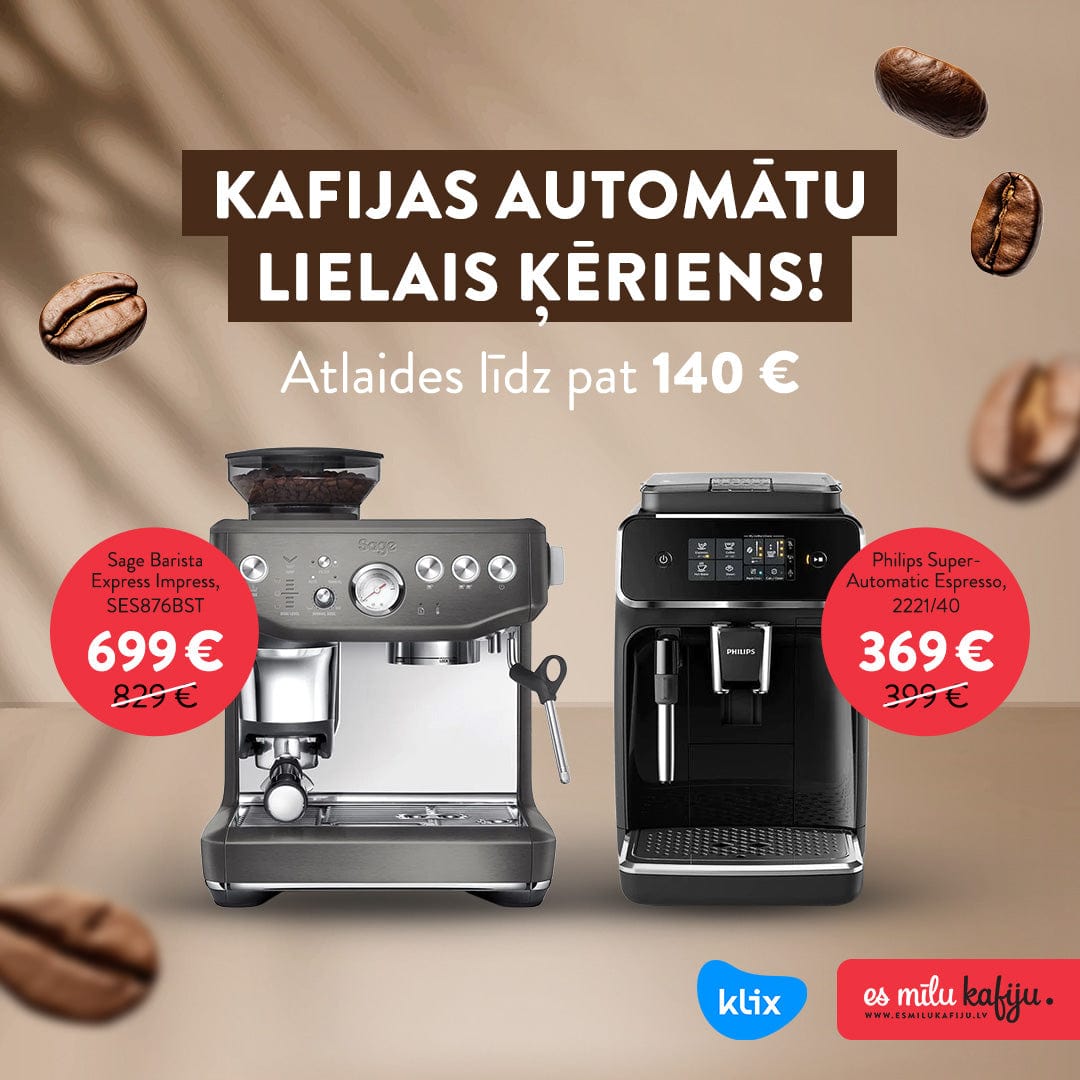 kafijas automāts atlaide un 0% līzings
