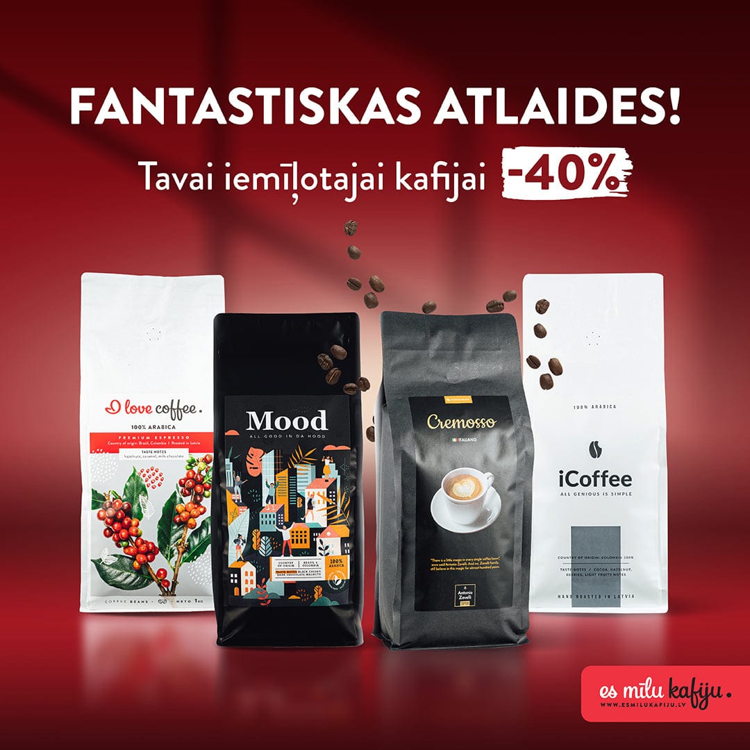 Latvijā grauzdēta kafija -30% atlaides