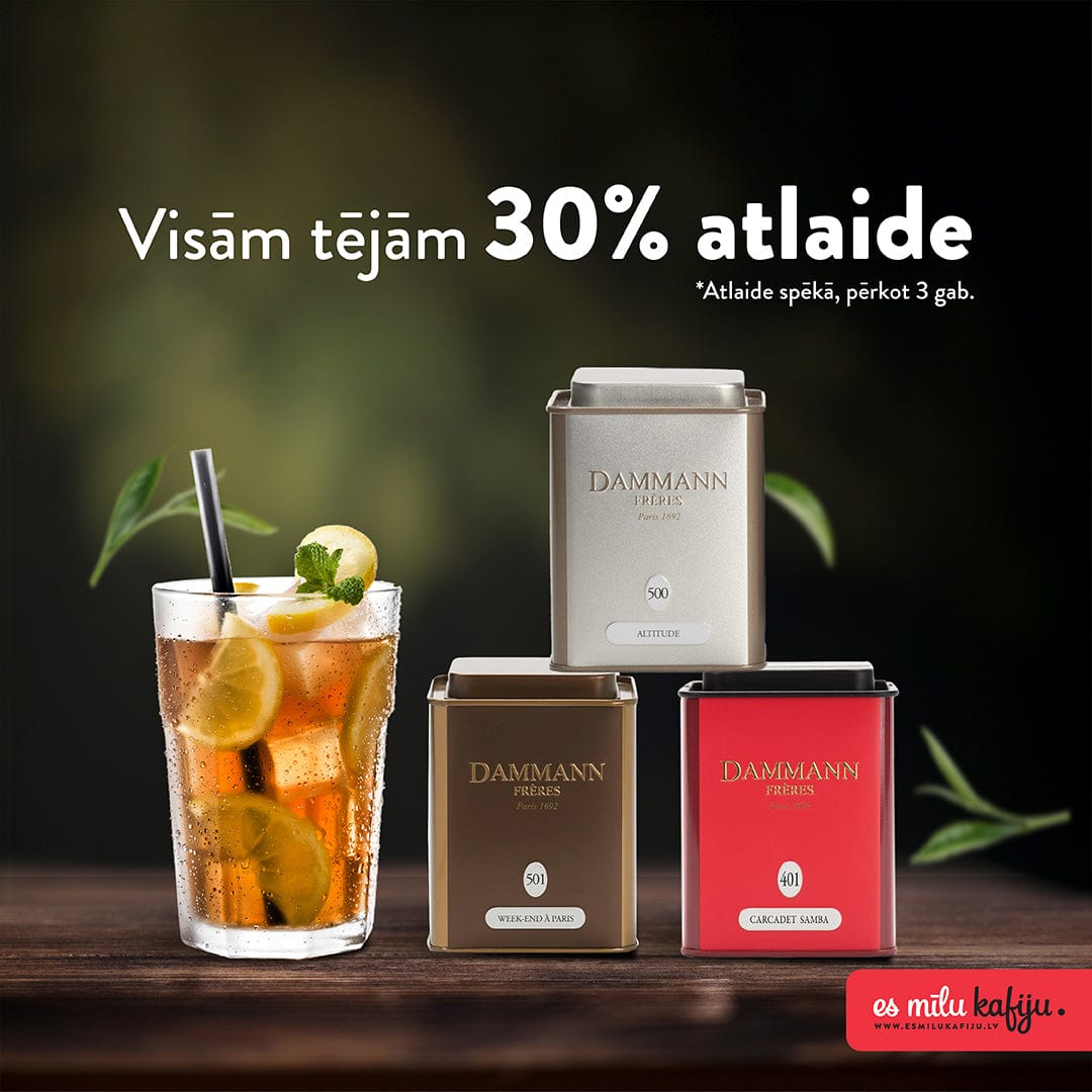 Tējai atlaides līdz 30%