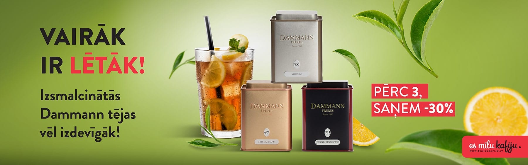 Dammann tējas - esmilukafiju.lv