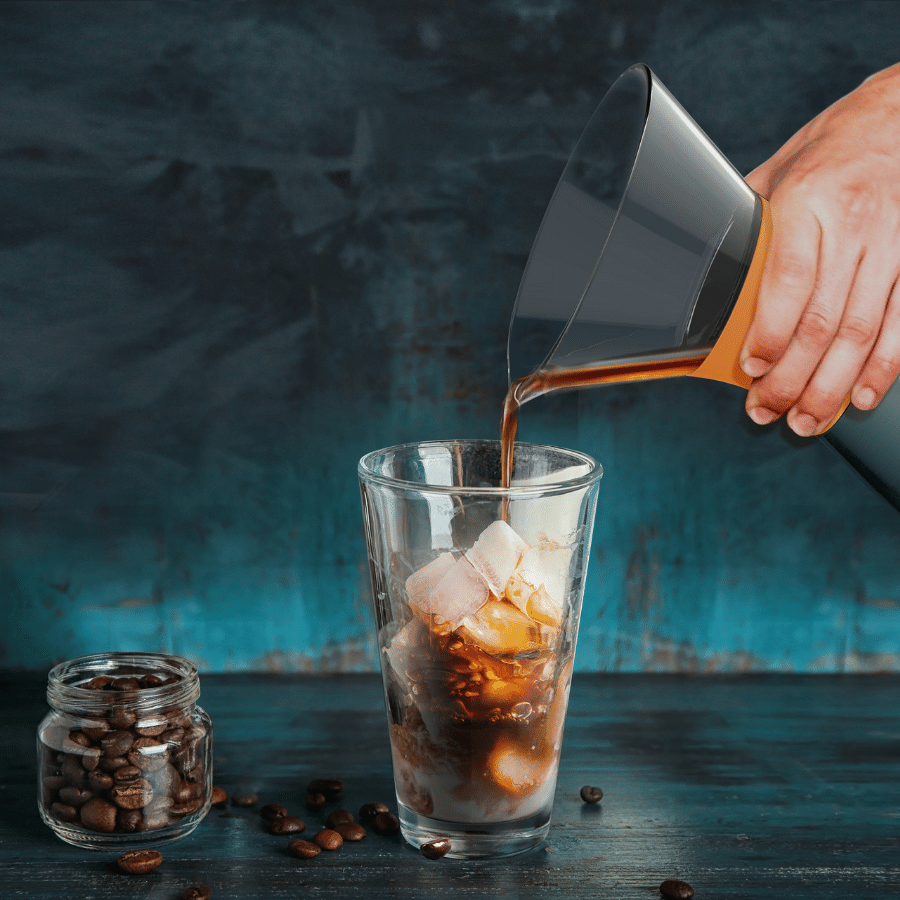 Asobu Kafijas pagatavošanas rīki Asobu Pour Over brūvrīks, melns, 1L