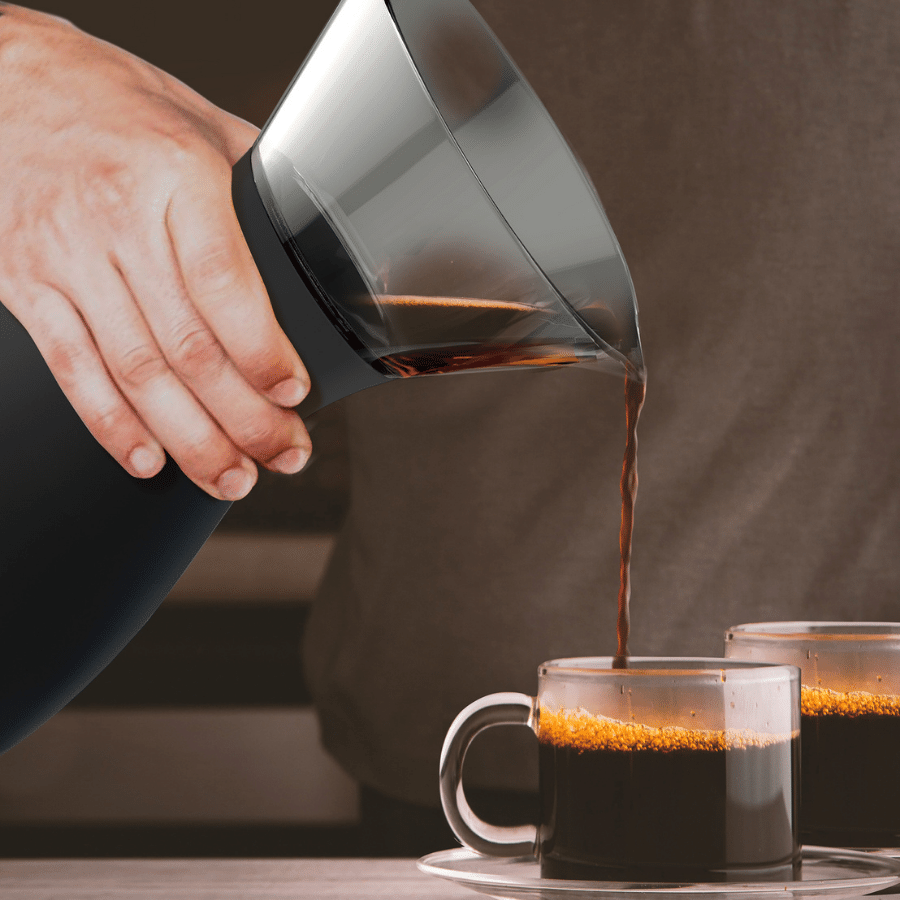 Asobu Kafijas pagatavošanas rīki Asobu Pour Over brūvrīks, melns, 1L