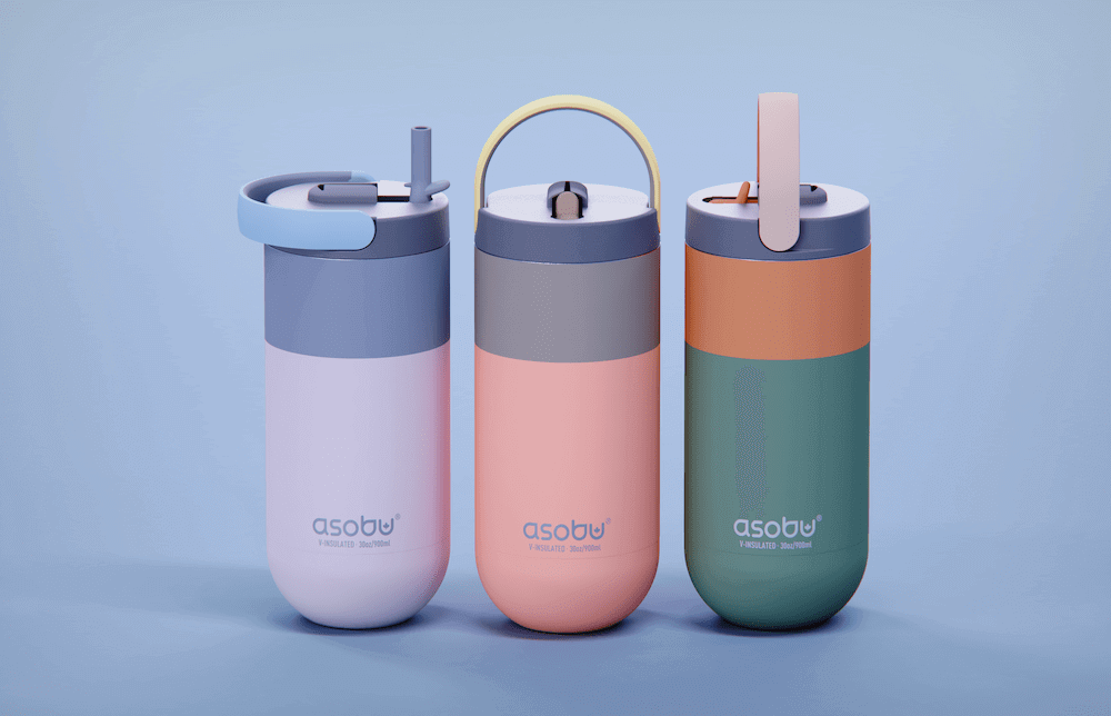 Asobu Trauki Termopudele Asobu Orbit, 900 ml, SBV45 pasteļu zila
