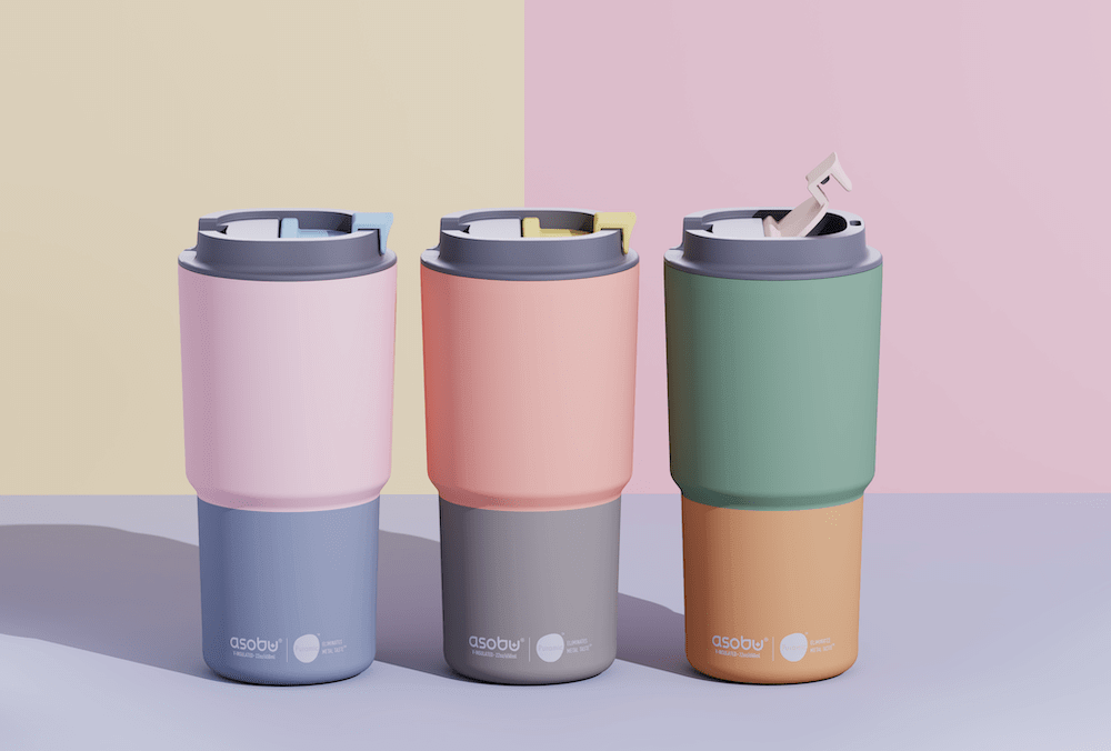 Asobu Trauki Termopudele Asobu Pick Me Up, 650 ml, BF62 pasteļu oranža