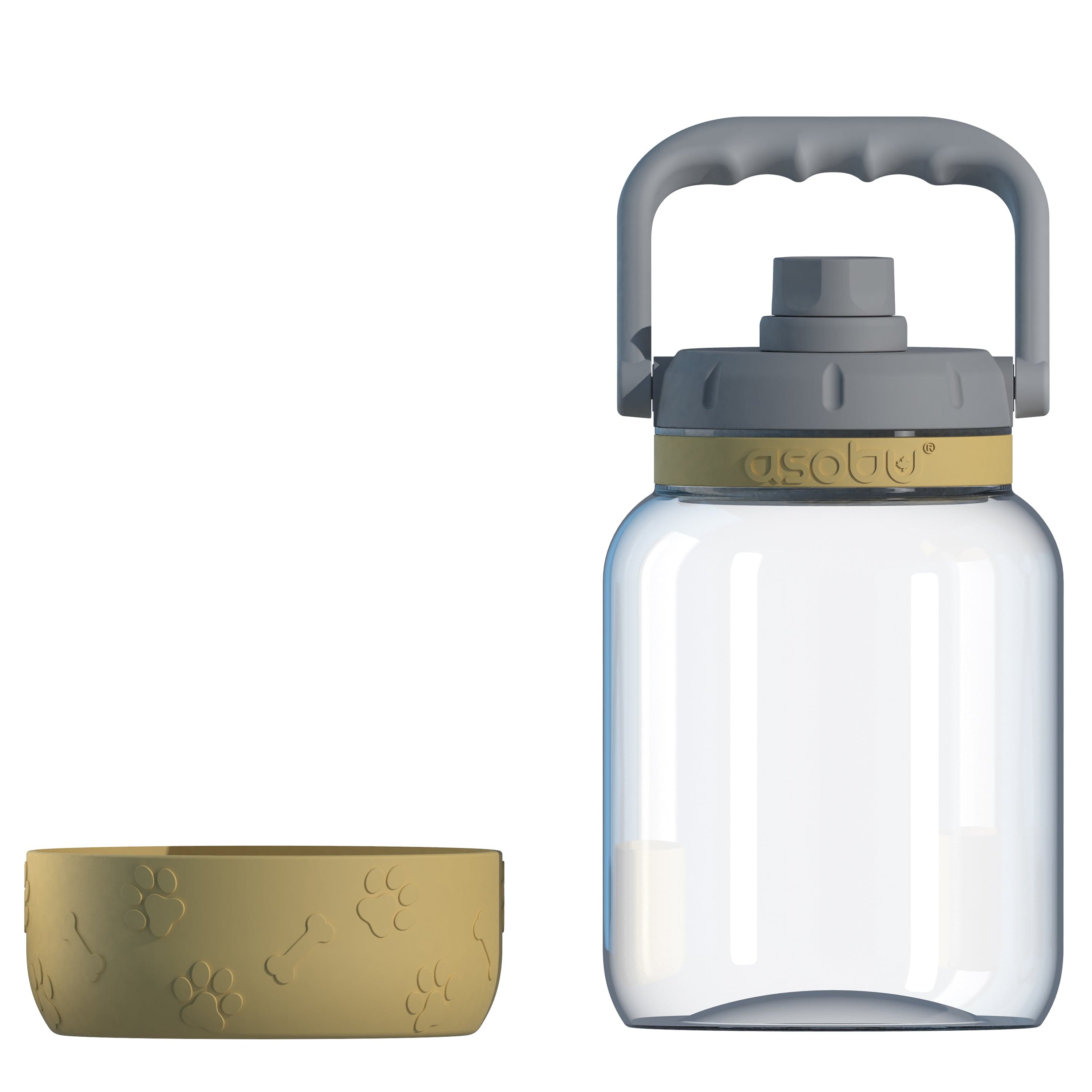 Asobu Trauki Ūdens pudele Asobu Barkley, 1L TWB21 sinepju-dzeltena