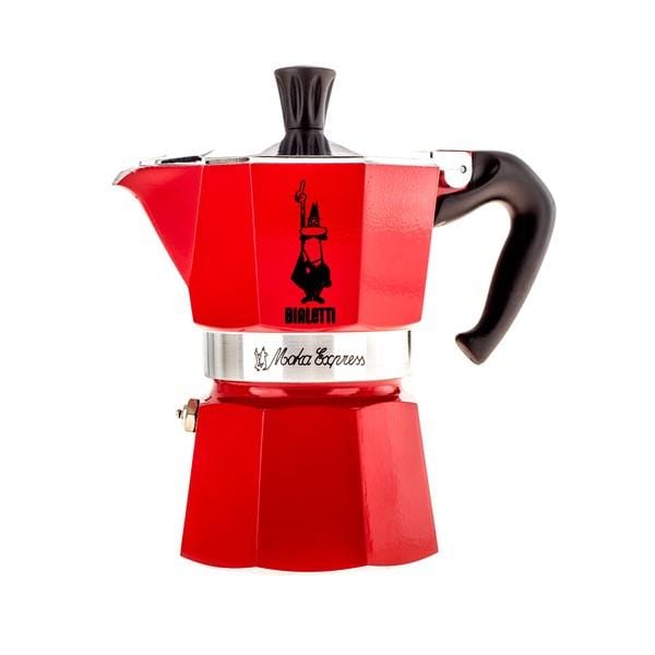 Bialetti Kafijas pagatavošanas rīki MOKA kanniņa Bialetti Express 3 tasītēm, sarkana