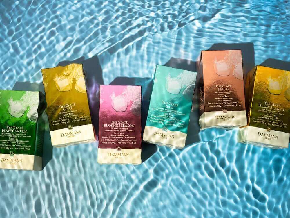 Dammann Tēja maisiņos Tēja zīda maisiņos ledus tējas gatavošanai,  Bali zaļā aroma tēja, 6 gab