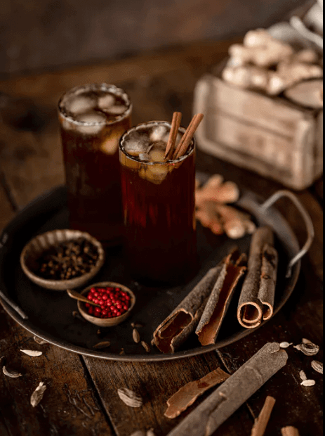 Dammann Tēja maisiņos Tēja zīda maisiņos ledus tējas gatavošanai, Chaï melnā aroma tēja, 6 gab