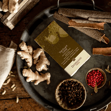 Dammann Tēja maisiņos Tēja zīda maisiņos ledus tējas gatavošanai, Chaï melnā aroma tēja, 6 gab