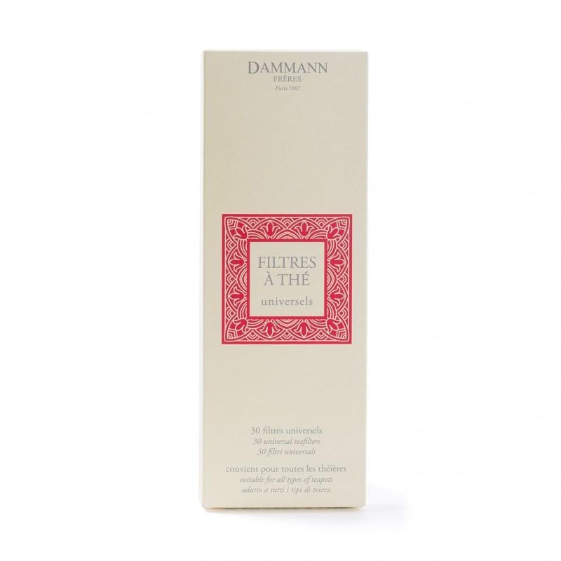 Dammann Tējas rīki Papīra filtri/maisiņi tējas kannām 30 gab