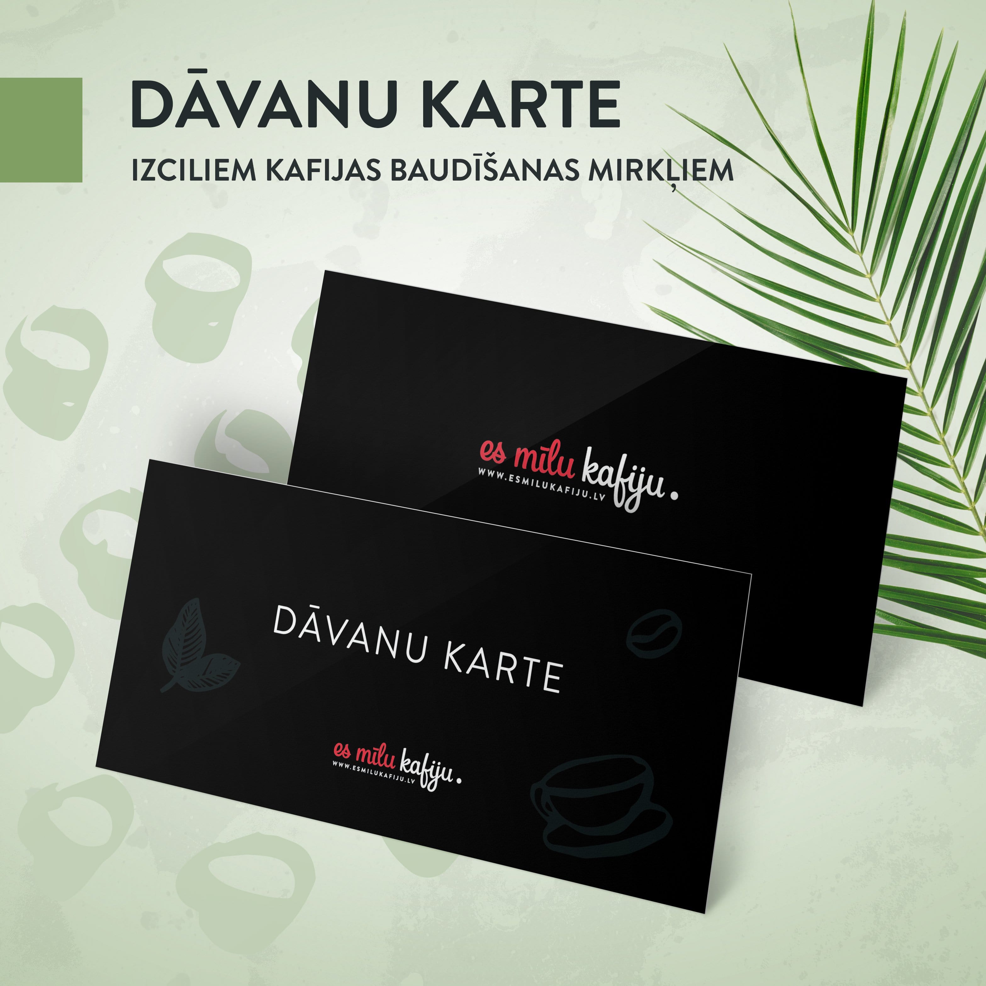 Es mīlu kafiju Dāvanu Karte Es Mīlu Kafiju dāvanu karte