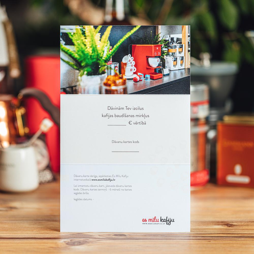 Es mīlu kafiju Dāvanu Karte Es Mīlu Kafiju dāvanu karte