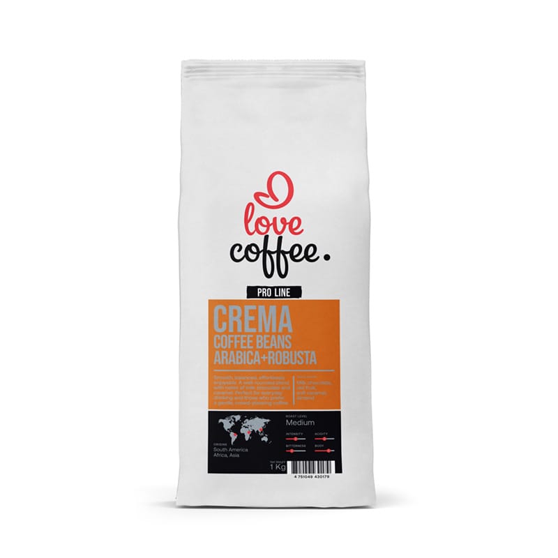 Es mīlu kafiju Kafijas pupiņas Kafijas pupiņas I Love Coffee Pro Line CREMA, 1 kg