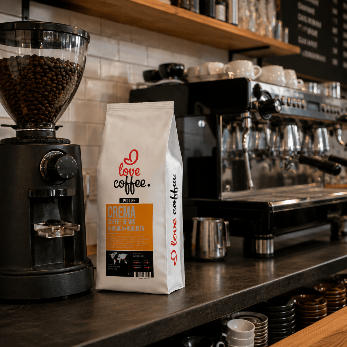 Es mīlu kafiju Kafijas pupiņas Kafijas pupiņas I Love Coffee Pro Line CREMA, 1 kg