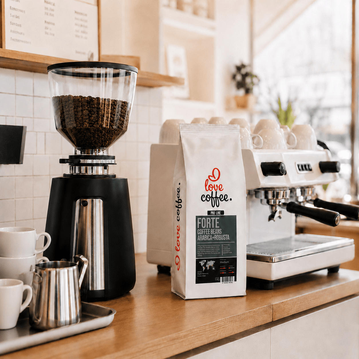 Es mīlu kafiju Kafijas pupiņas Kafijas pupiņas I Love Coffee Pro Line FORTE, 1 kg