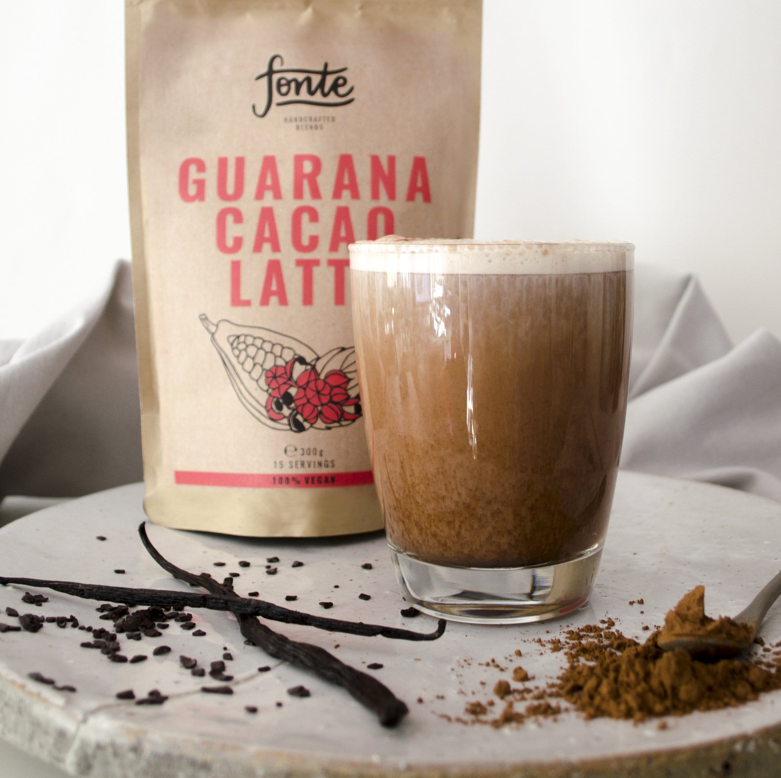 Fonte Cita kafija Fonte, Guarana Cacao Latte dzēriena maisījums, 250g