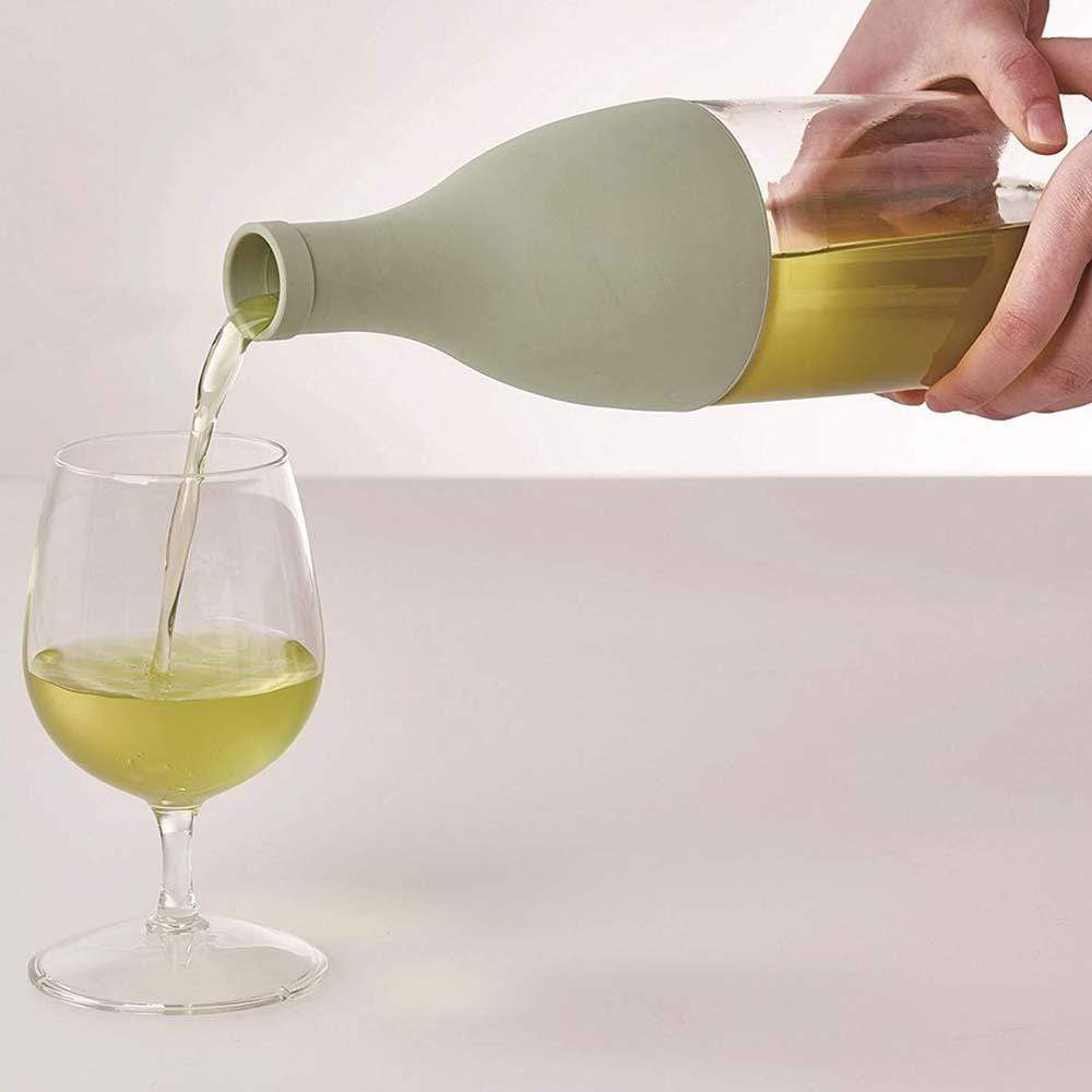 Hario Trauki Hario stikla pudele ar filtru, Aisne, pelēka