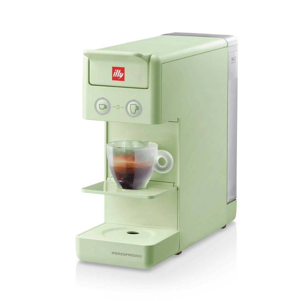 illy Dāvanu komplekti Gaiši zaļš Dāvanu komplekts - illy Y3.3 kafijas kapsulu automāts un kafijas kapsulas