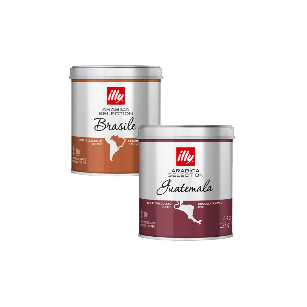 illy Dāvanu komplekti Illy dāvanu komplekts - kafijas Ziemassvētku egle, 2 x 125g maltās illy kafijas