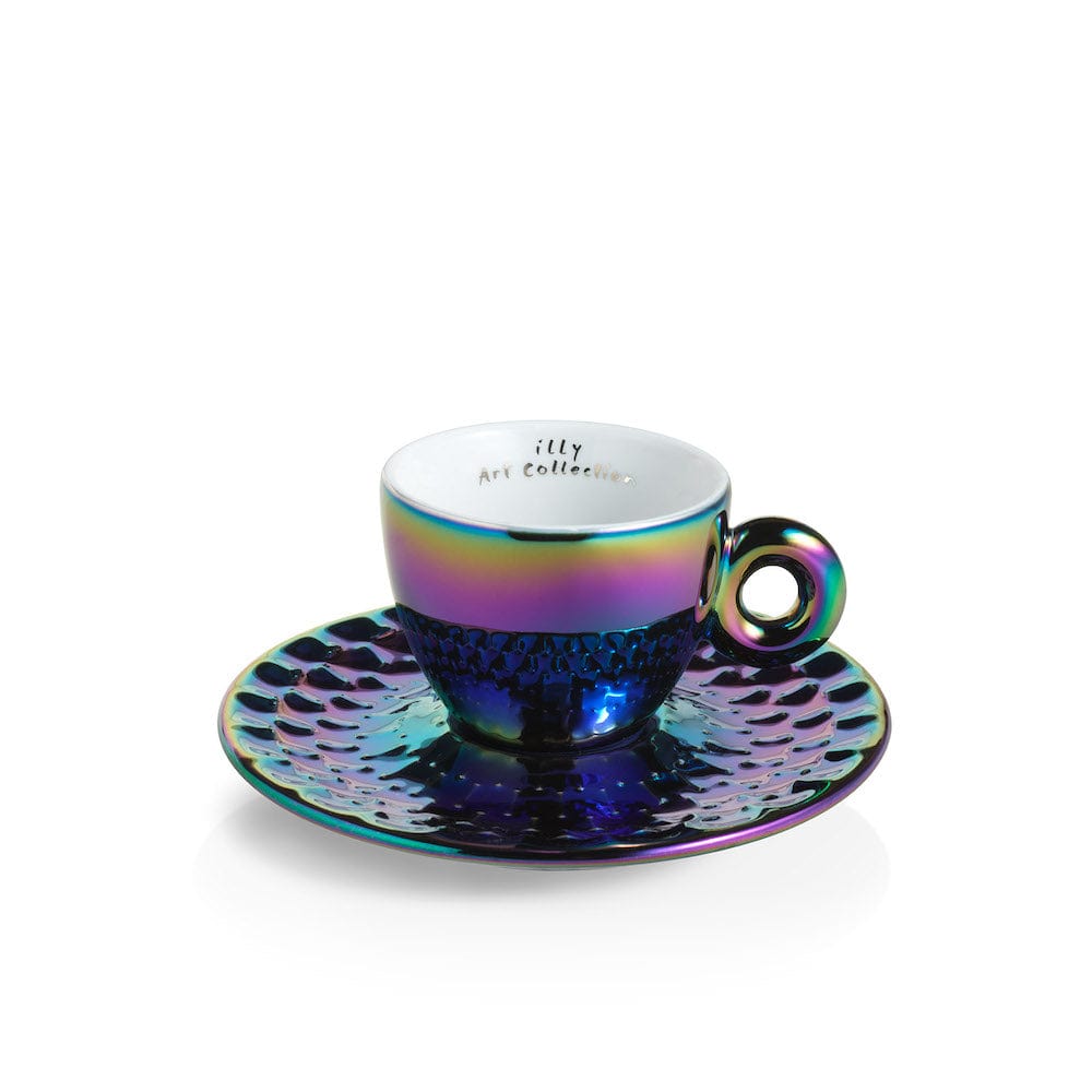 illy Dāvanu komplekti Krūzītes Illy iAC Armleder, 4 Espresso ar apakštasītēm, 60ml, 2025