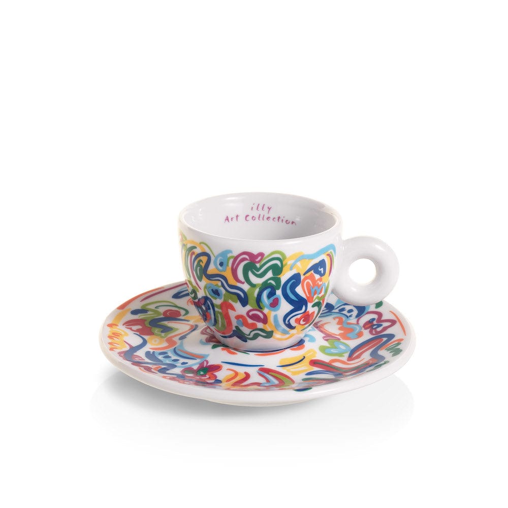 illy Dāvanu komplekti Krūzītes Illy iAC Calero, 2 Espresso ar apakštasītēm, 60ml, 2025