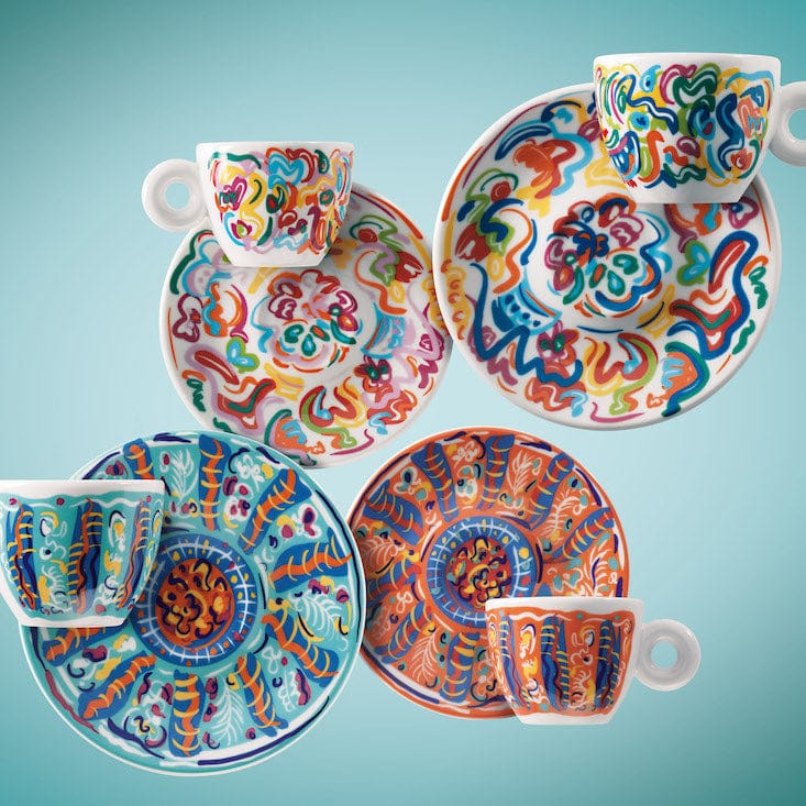 illy Dāvanu komplekti Krūzītes Illy iAC Calero, 4 Cappuccino ar apakštasītēm, 170ml, 2025