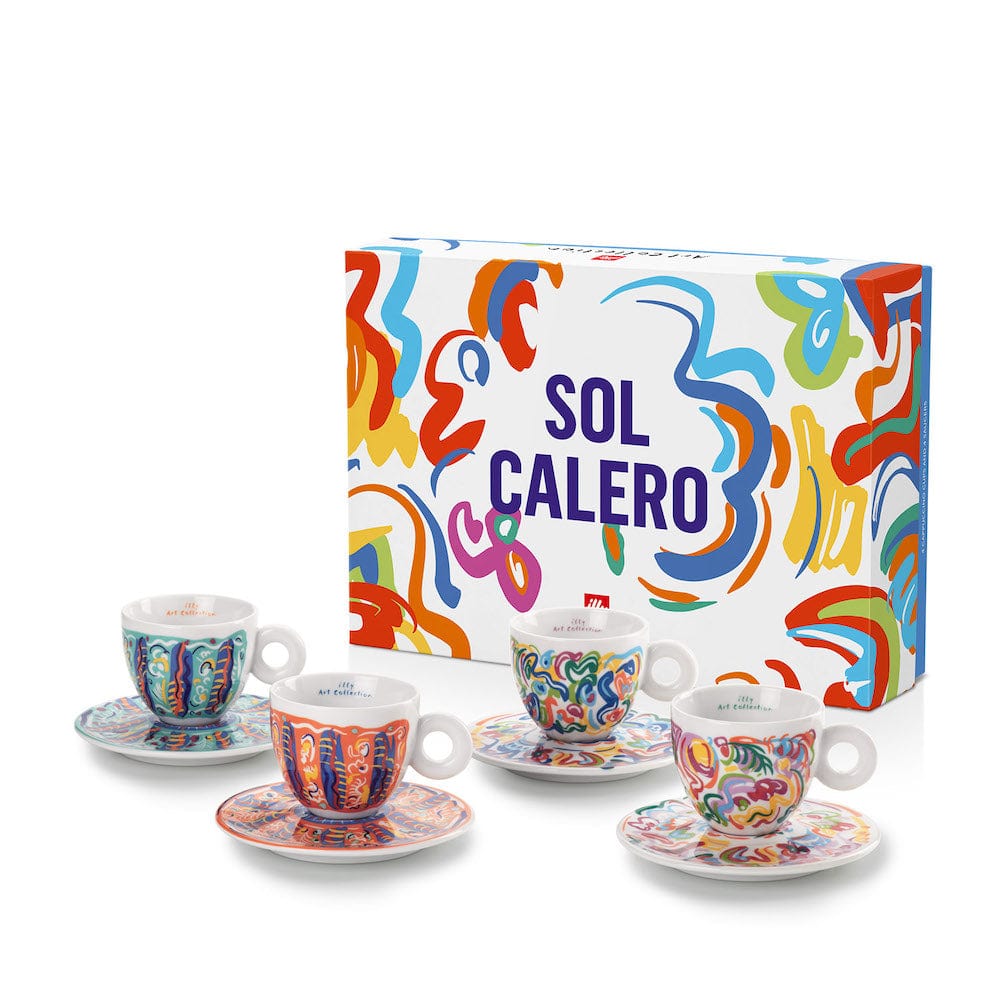 illy Dāvanu komplekti Krūzītes Illy iAC Calero, 4 Cappuccino ar apakštasītēm, 170ml, 2025