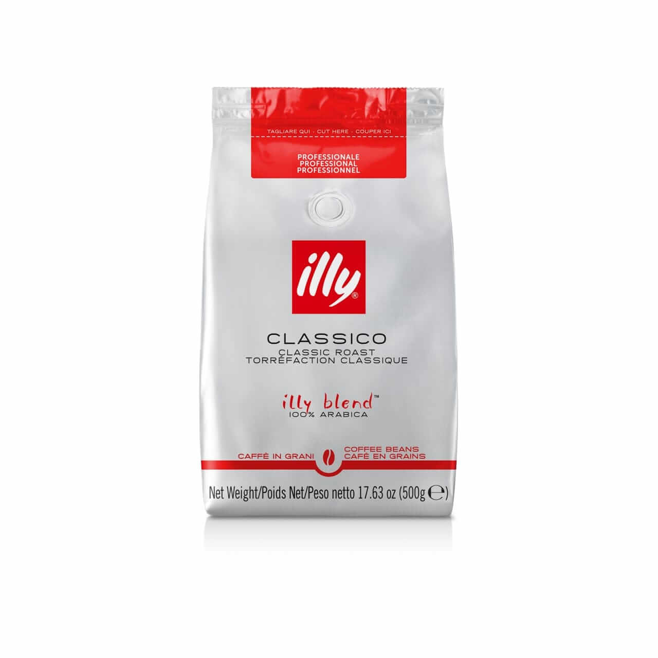 illy Kafijas pupiņas Illy classico kafijas pupiņas, vidēji grauzdētas, 500g