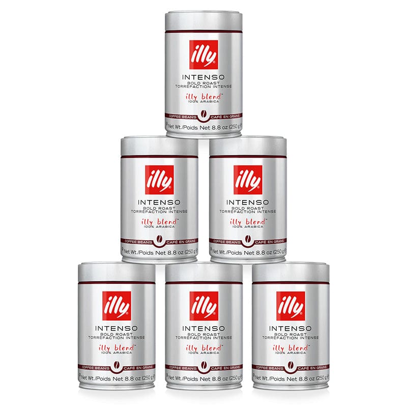 illy Kafijas pupiņas 6 gab Pupiņu kafija Illy, Tumši grauzdēta, 250g
