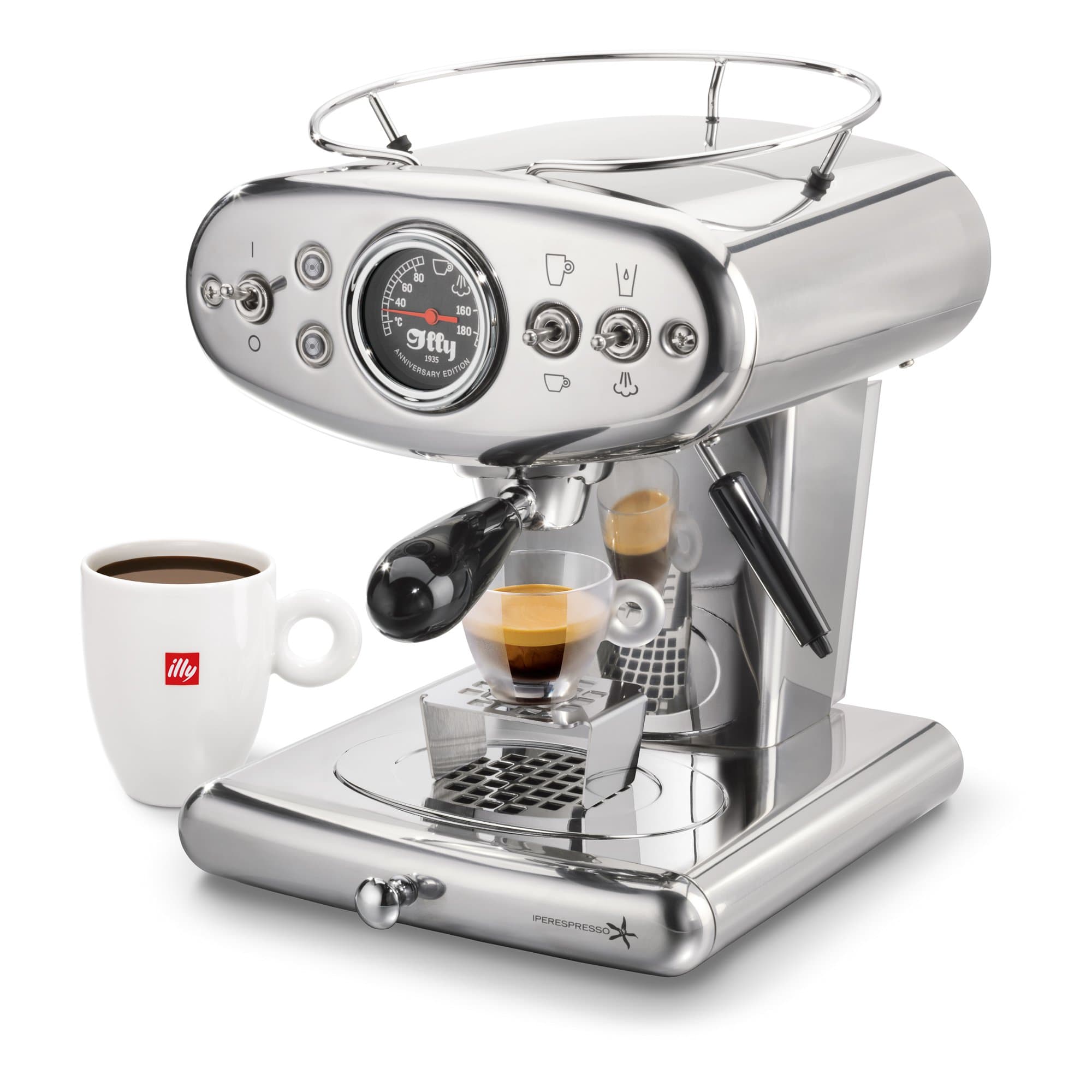 illy Kapsulu automāti Kafijas automāts illy X1 Anniversary, Eco Mode, Hromēts