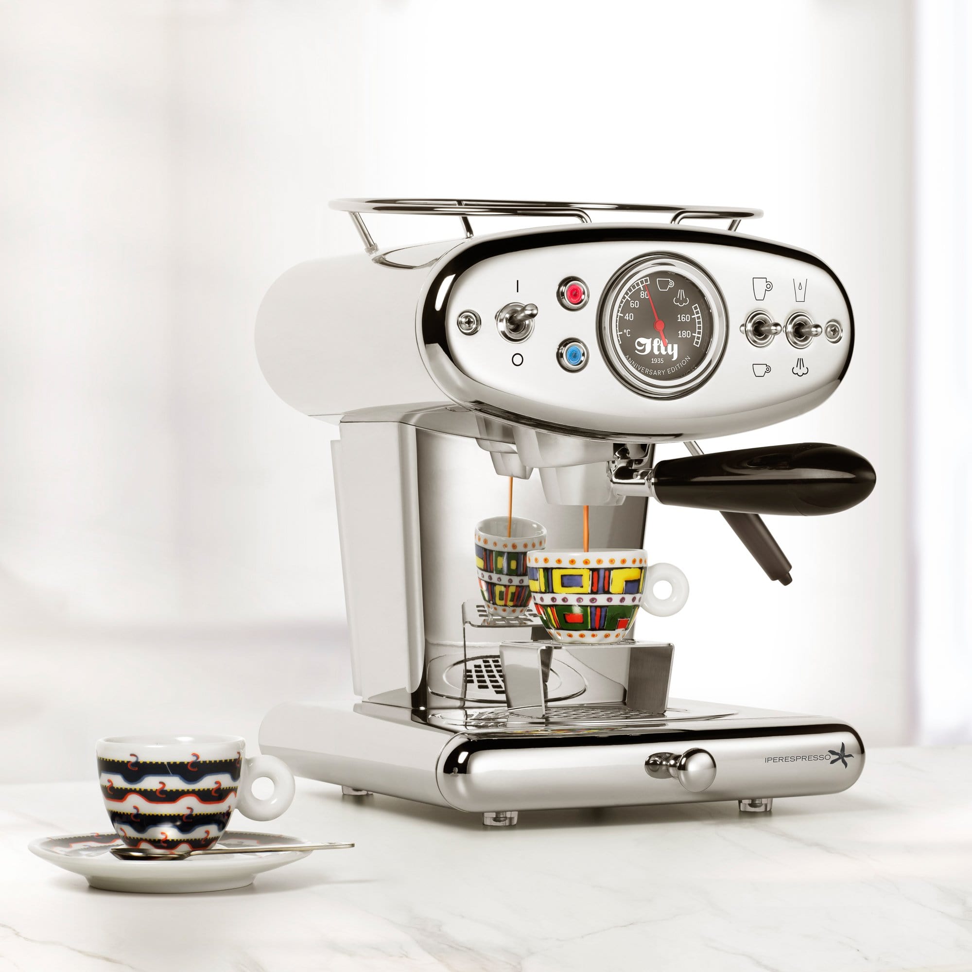 illy Kapsulu automāti Kafijas automāts illy X1 Anniversary, Eco Mode, Hromēts