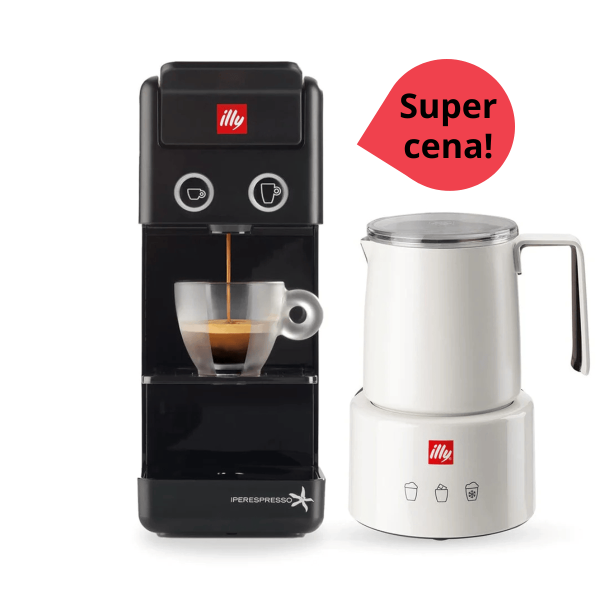 illy Kapsulu automāti Kafijas automāts Illy Y3.3 + piena putotājs