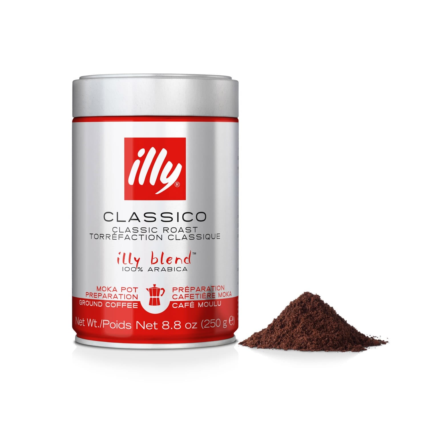 illy Malta kafija Maltā kafija illy, MOKA, Vidēji grauzdēta, 250g