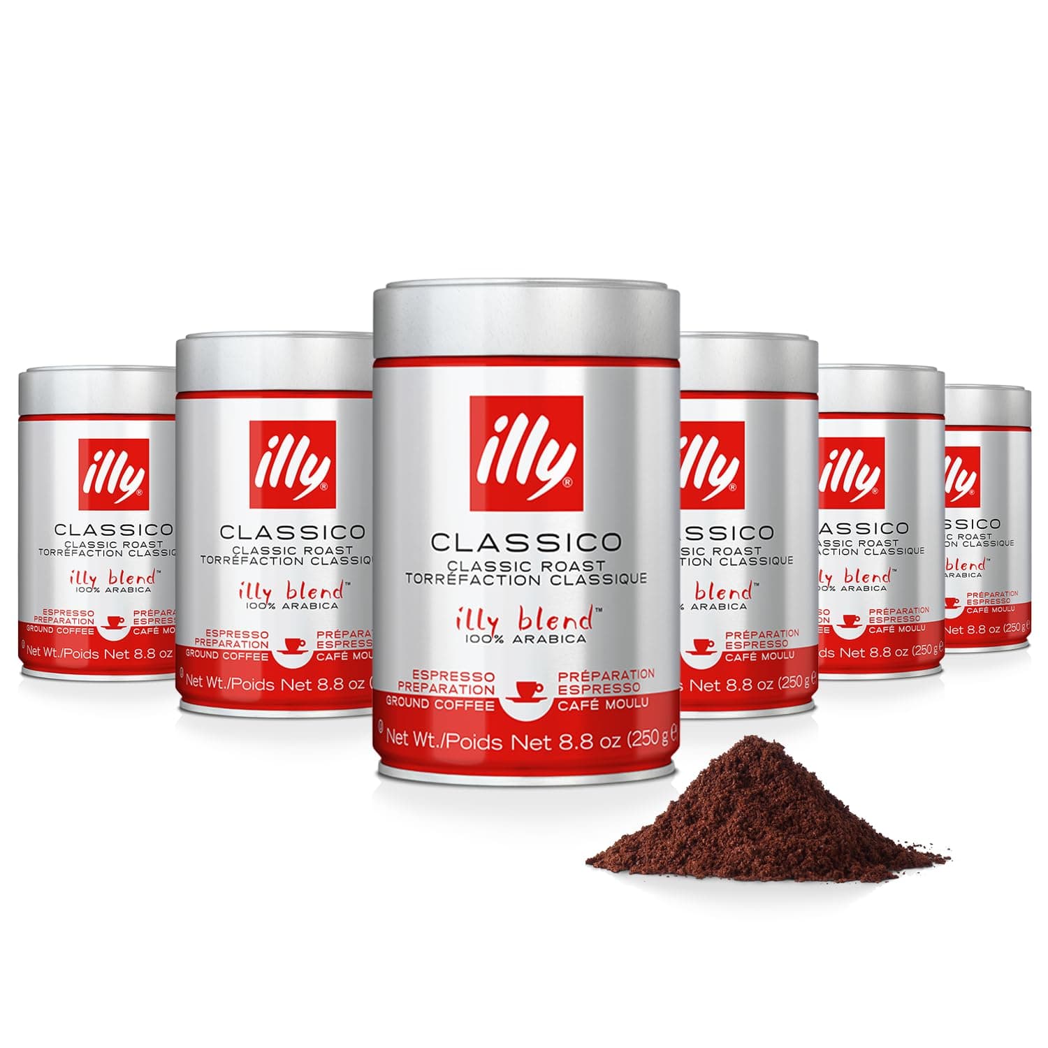 illy Malta kafija Maltā kafija Illy, Vidēji grauzdēta, 250g x 6gab