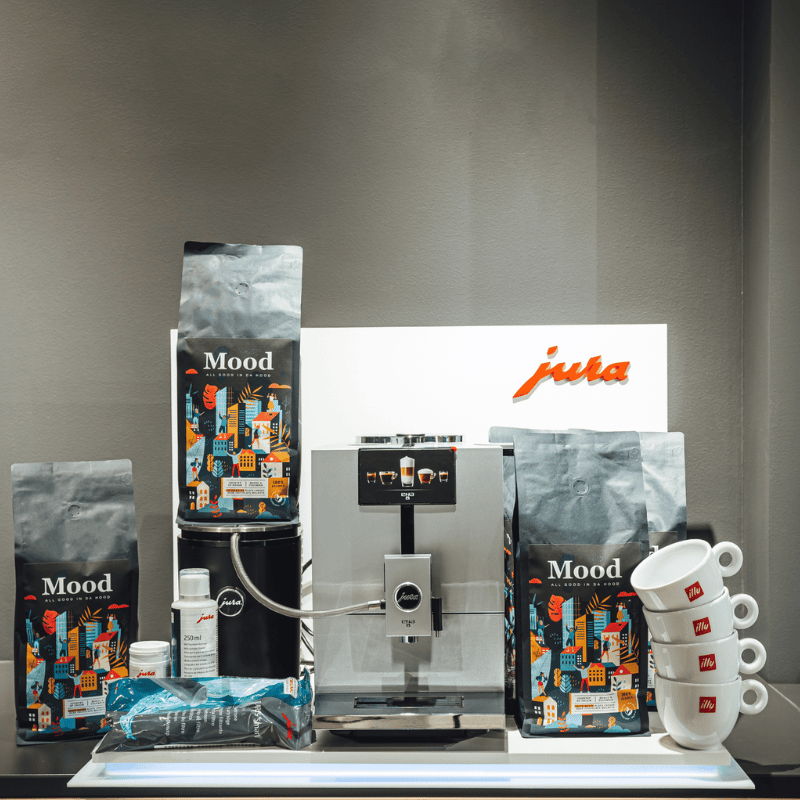 Jura Pupiņu automāti Jura ENA8 kafijas automāta mega komplekts