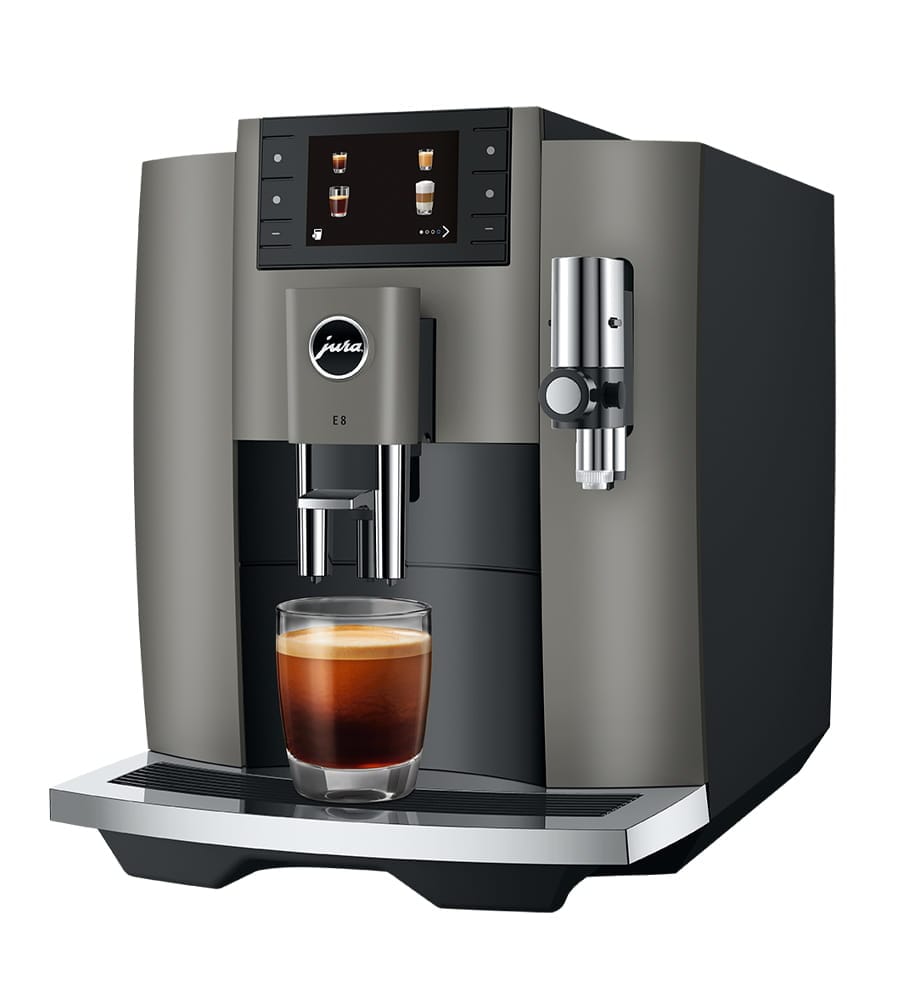 Jura Pupiņu automāti JURA kafijas automāts, E8 Dark Inox (EB)