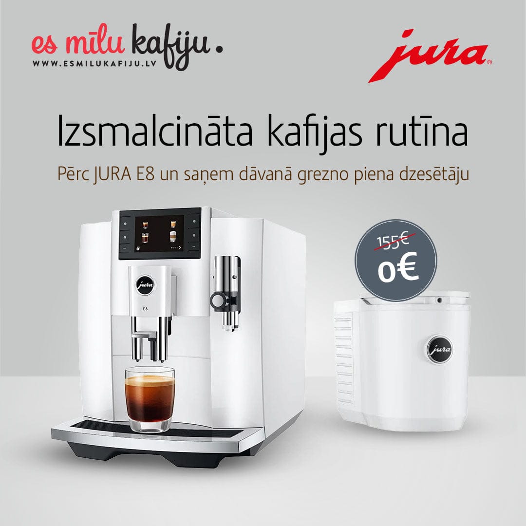 Jura Pupiņu automāti JURA kafijas automāts, E8 Piano White (EC)
