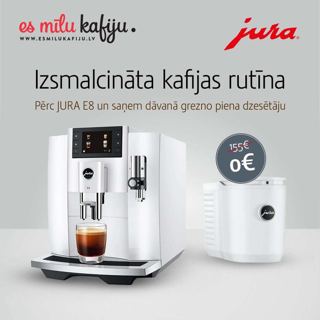 Jura Pupiņu automāti JURA kafijas automāts, E8 Piano White (EC)