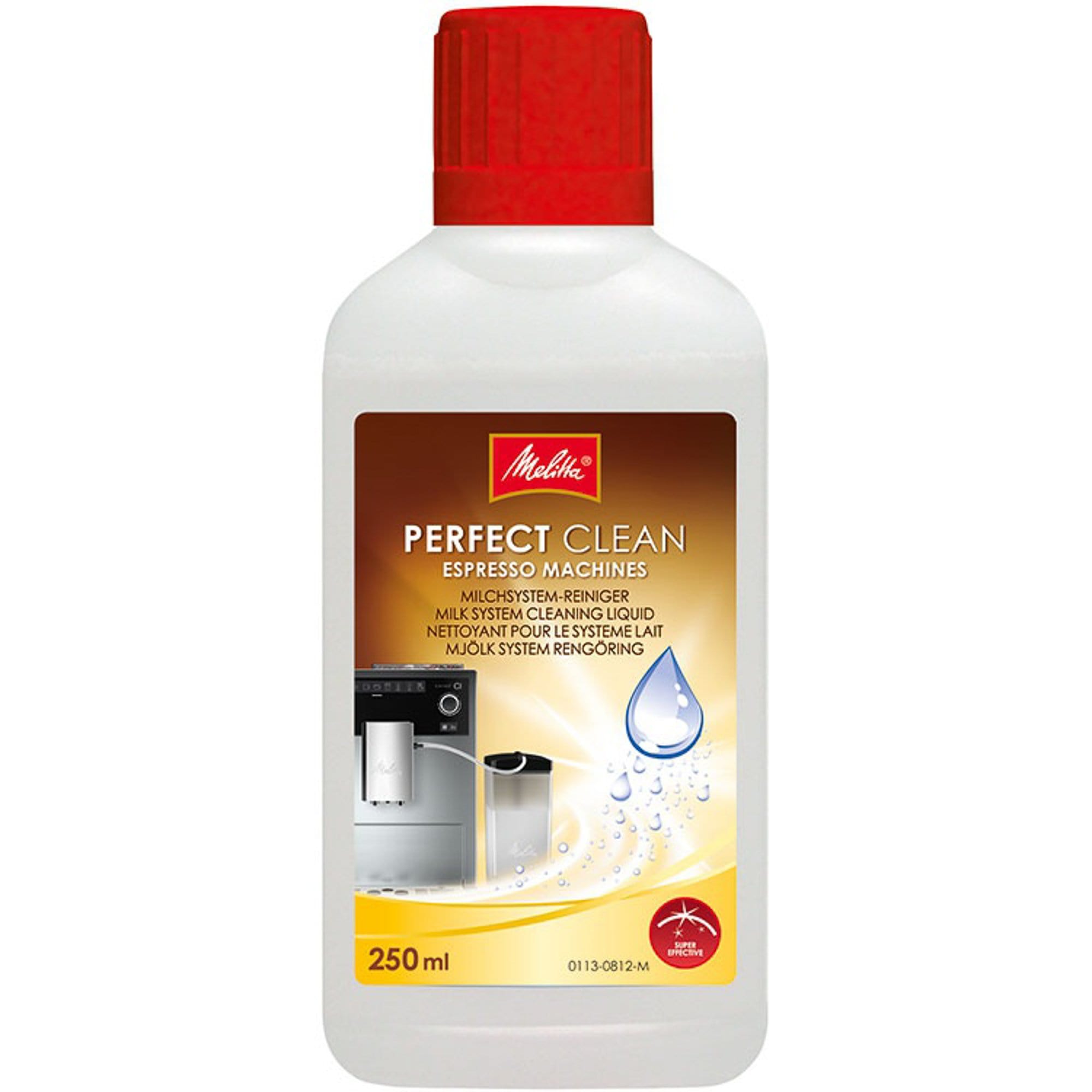Melitta Kopšanas līdzekļi Melitta Perfect Clean piena sistēmas tīrīšanas šķidrums, 250ml