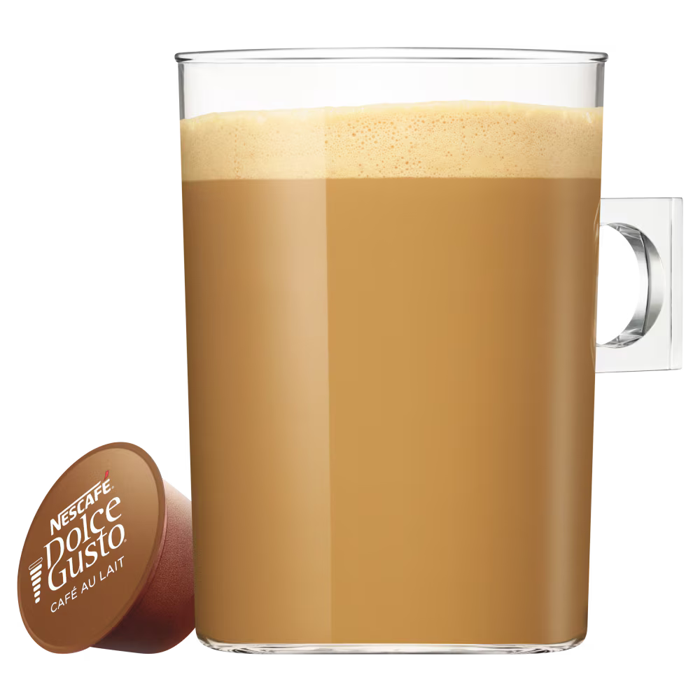 Nescafe Kapsulas Nescafe Dolce Gusto kafijas kapsulas Cafe Au Lait, 16gb