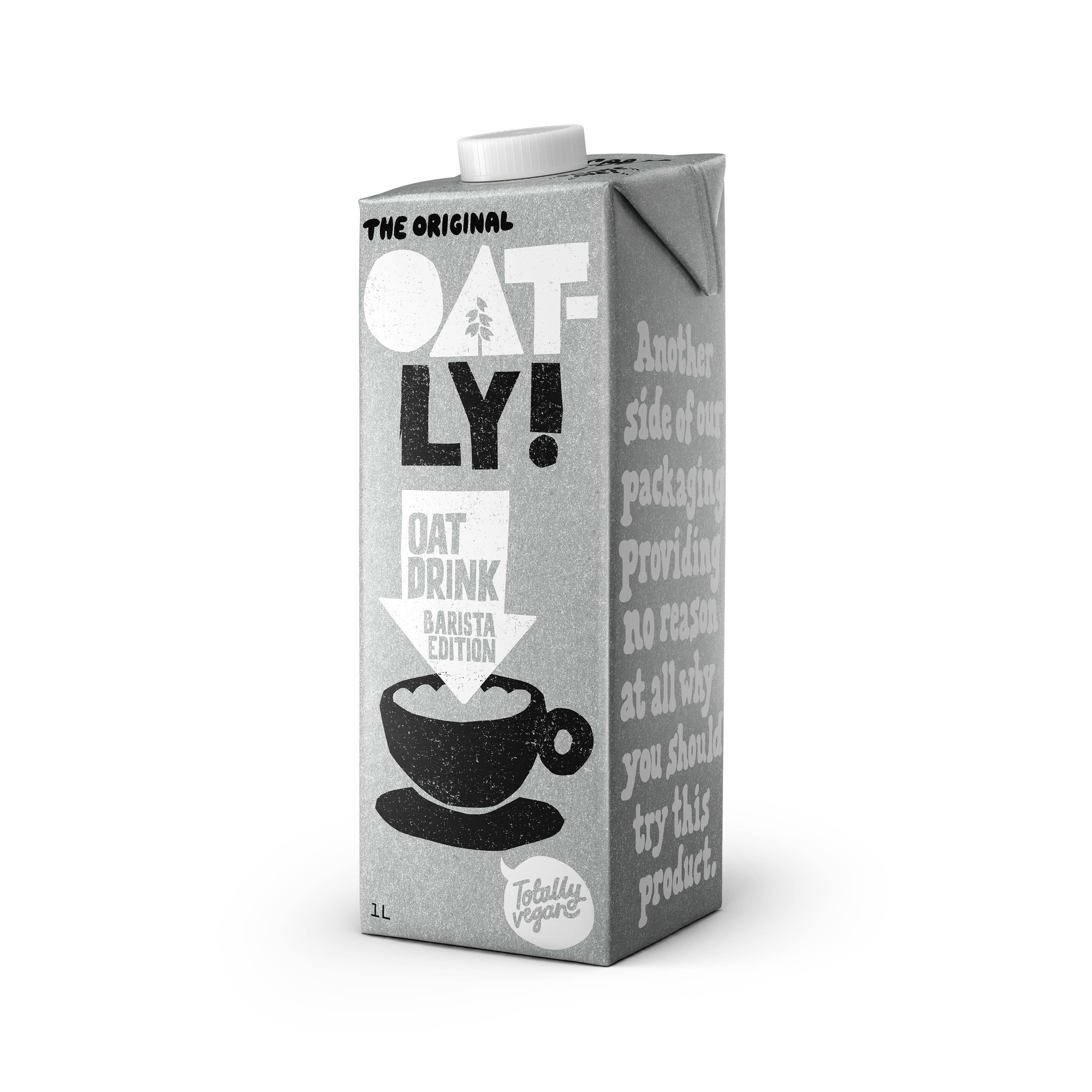 Oatly Kafijas piedevas Auzu dzēriens Oatly Barista 1L