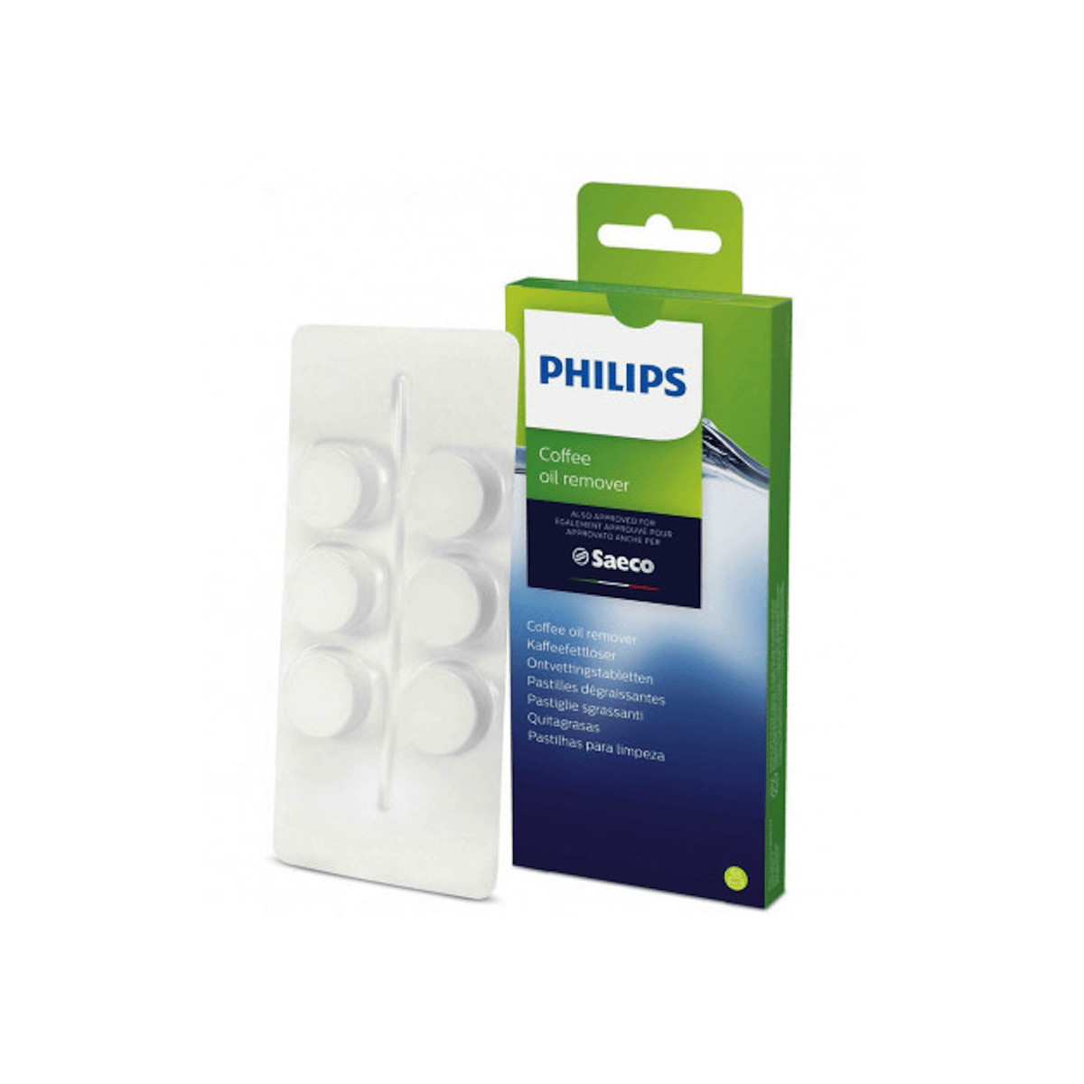 Philips Kopšanas līdzekļi Kafijas eļļas likvidēšanas tabletes PHILIPS, 6gab