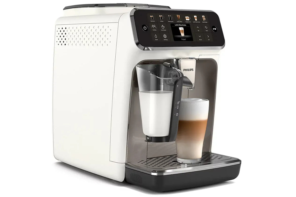 Philips Pupiņu automāti Kafijas automāts PHILIPS EP4443/70 Super-Automatic Espresso, balts