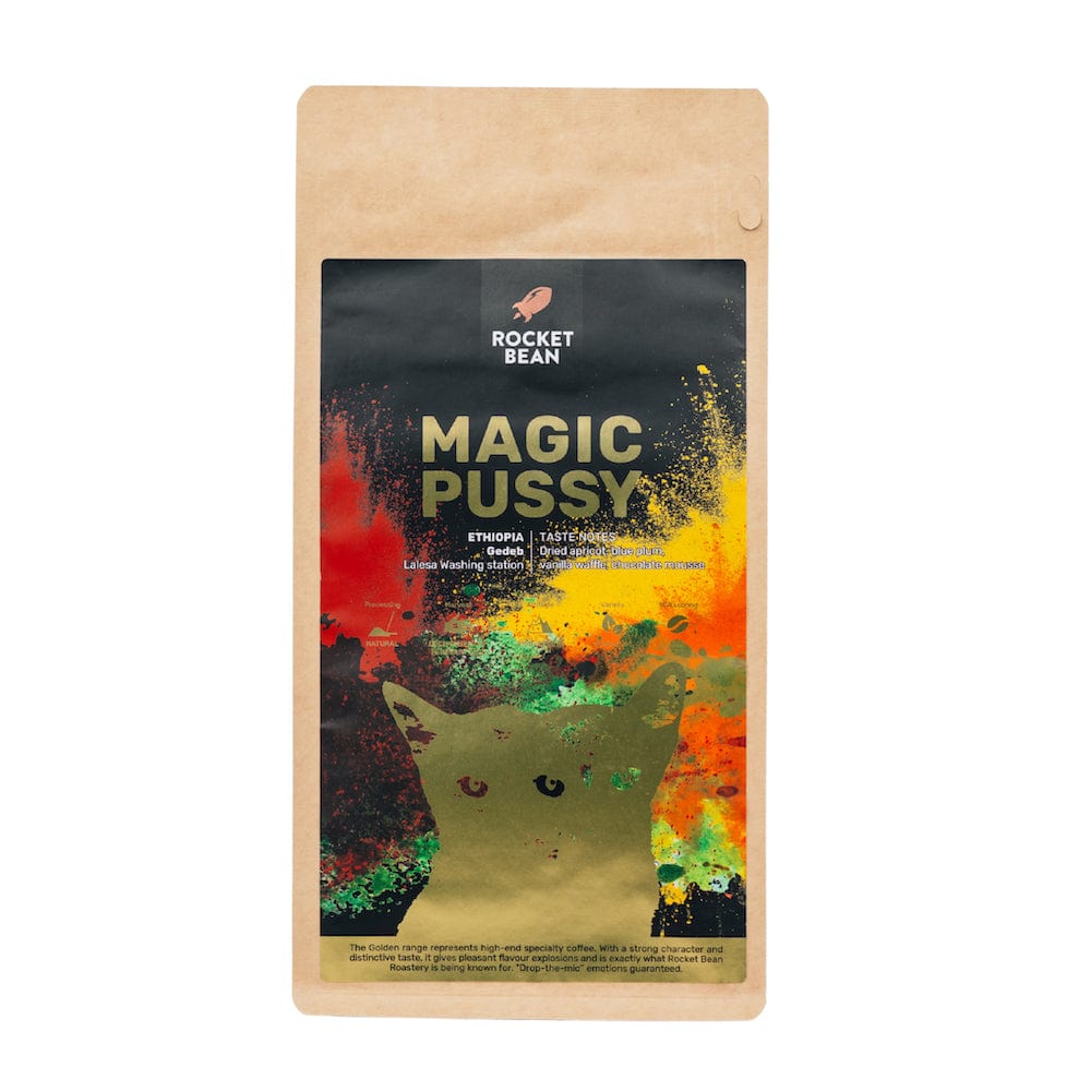 Rocket Bean Roastery Kafijas pupiņas Kafijas pupiņas Magic Pussy, Ethiopia, Gedeb, Lalesa, Natural, 500g