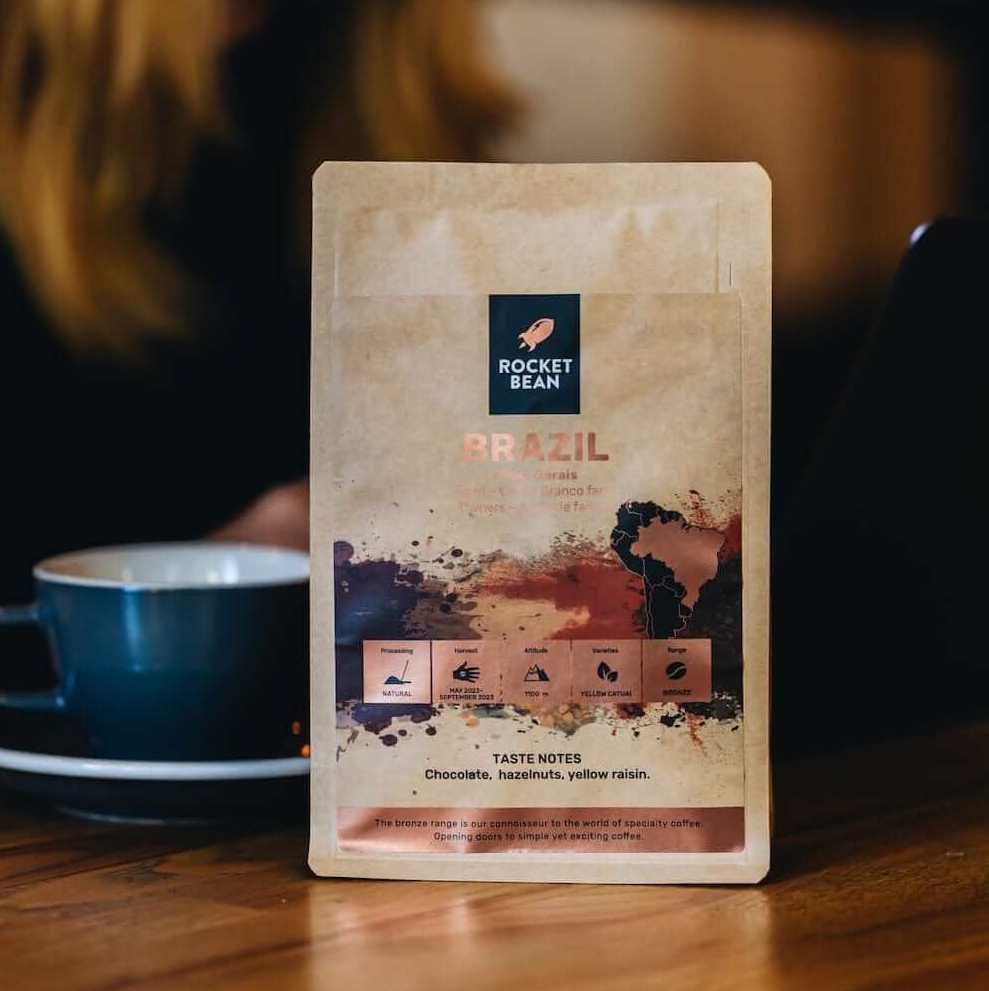 Rocket Bean Roastery Kafijas pupiņas Kafijas pupiņas RBR Brazil, Capim Branco, Natural, 200g