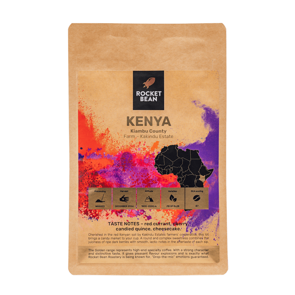Rocket Bean Roastery Kafijas pupiņas Kafijas pupiņas RBR Kenya, Kiambu, Mazgātas , 200g